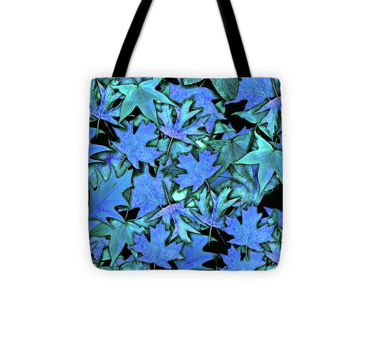 Blue Fall leaves - Tote Bag