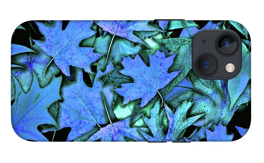 Blue Fall leaves - Phone Case