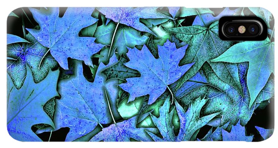 Blue Fall leaves - Phone Case