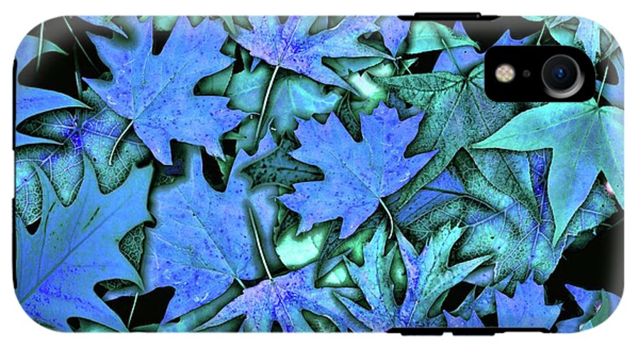 Blue Fall leaves - Phone Case