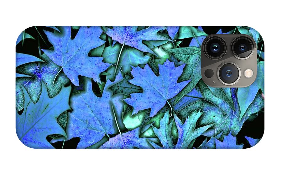 Blue Fall leaves - Phone Case