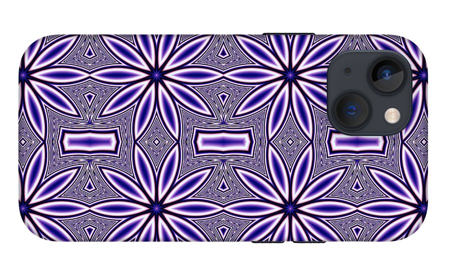 Blue Flower Kaleidoscope - Phone Case