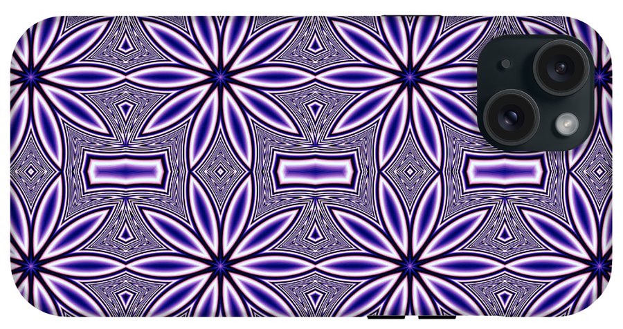 Blue Flower Kaleidoscope - Phone Case