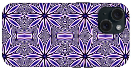 Blue Flower Kaleidoscope - Phone Case