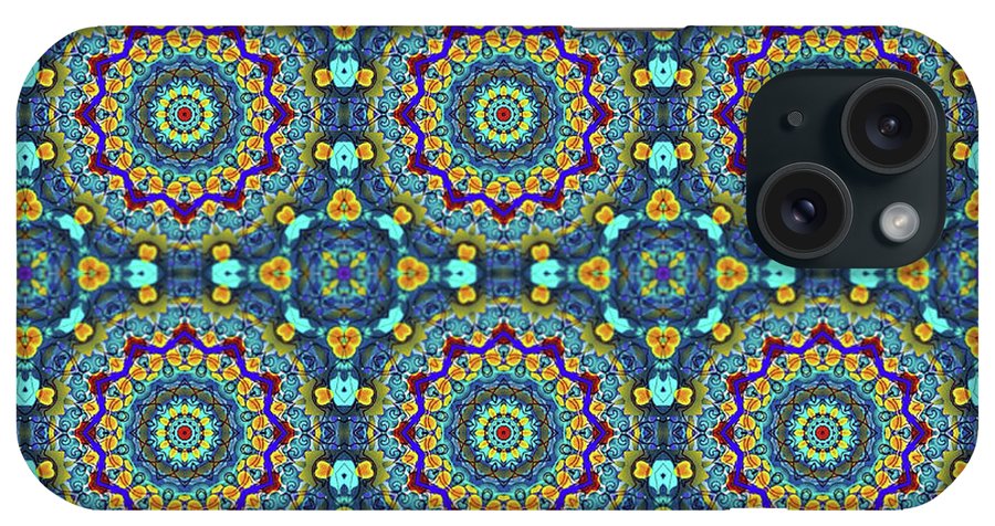 Blue Green Blur Kaleidoscope - Phone Case