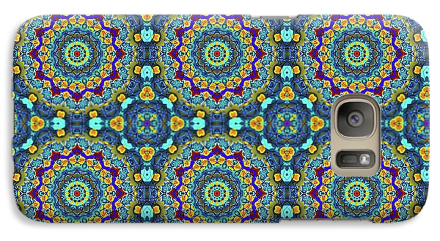 Blue Green Blur Kaleidoscope - Phone Case