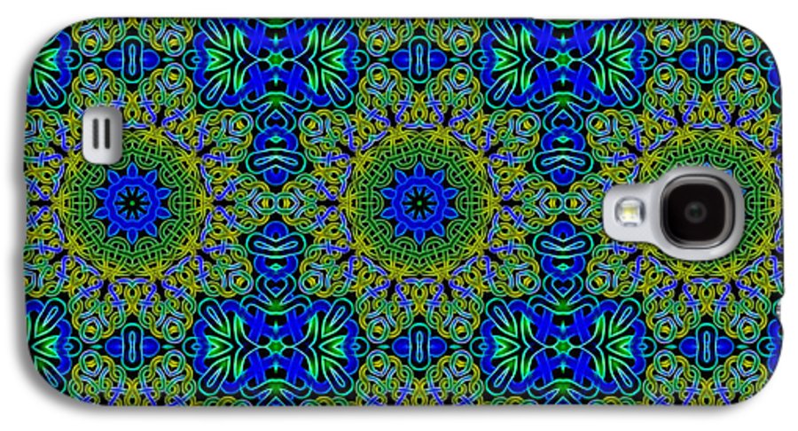 Blue Green Celtic Kaleidoscope - Phone Case