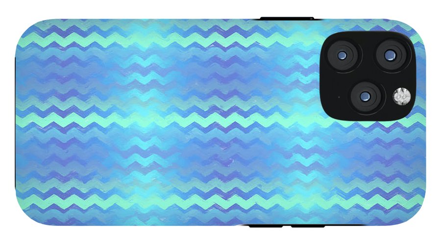 Blue Green Mermaid Chevron - Phone Case
