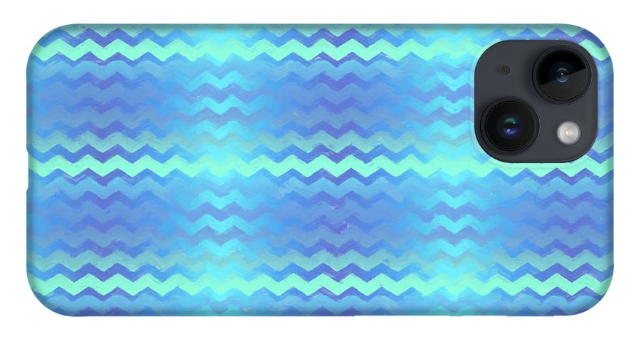 Blue Green Mermaid Chevron - Phone Case
