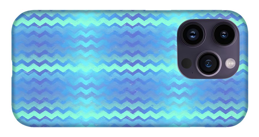 Blue Green Mermaid Chevron - Phone Case