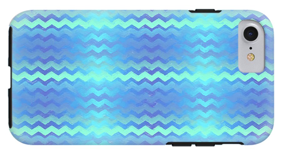 Blue Green Mermaid Chevron - Phone Case