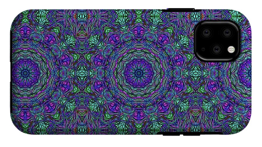 Blue Green Purple Kaleidoscope - Phone Case