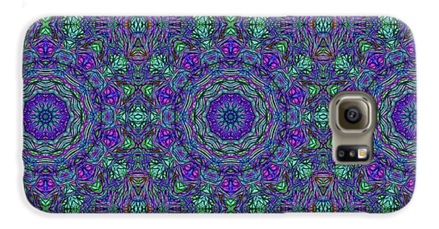 Blue Green Purple Kaleidoscope - Phone Case