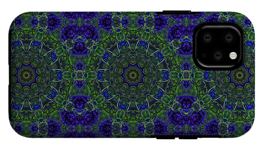 Blue Green Ribbon Kaleidoscope - Phone Case