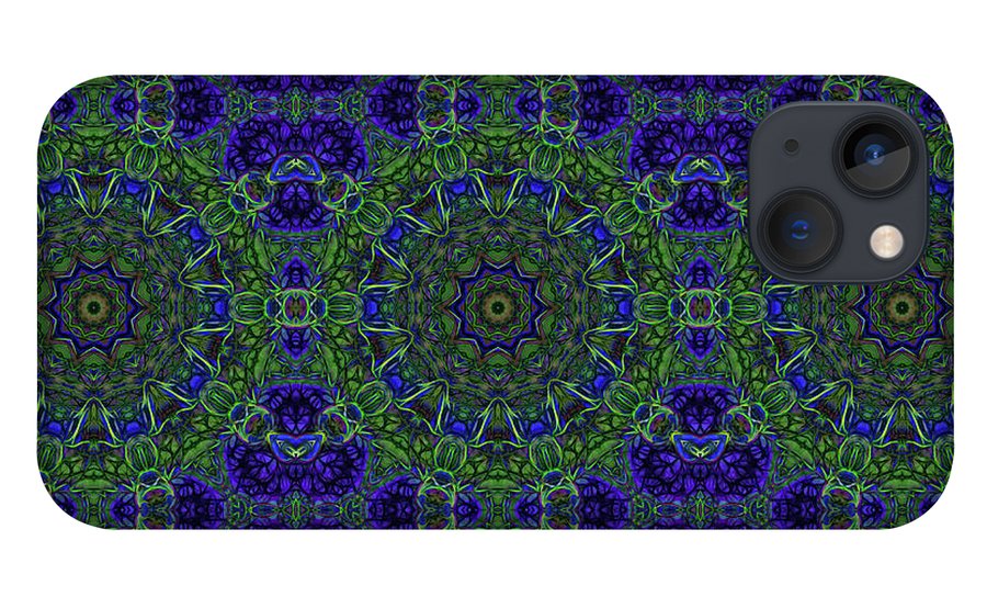 Blue Green Ribbon Kaleidoscope - Phone Case