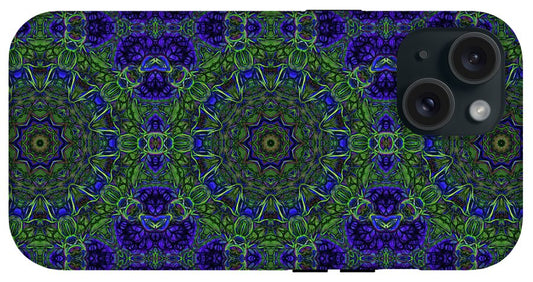 Blue Green Ribbon Kaleidoscope - Phone Case