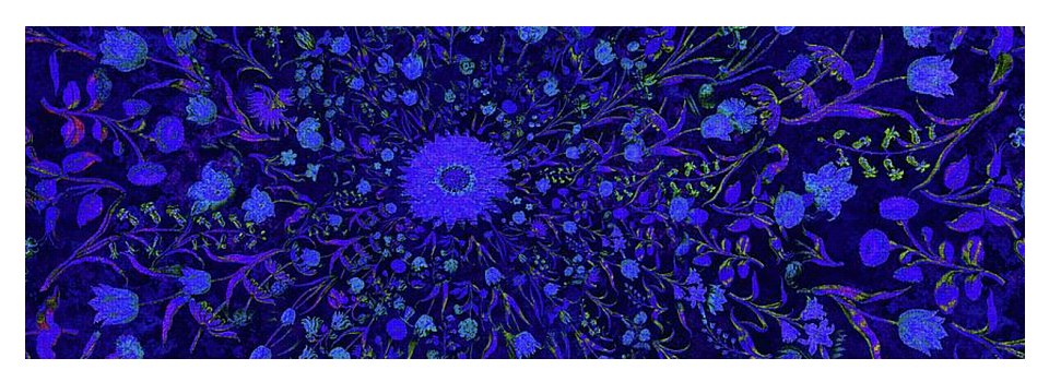 Blue Medieval Flowers  - Yoga Mat