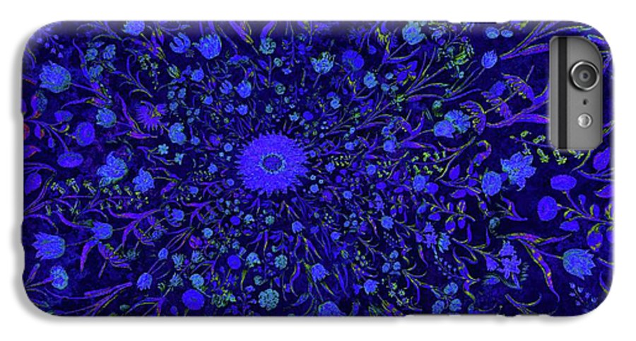 Blue Medieval Flowers  - Phone Case