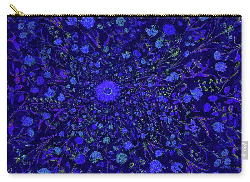 Blue Medieval Flowers  - Carry-All Pouch