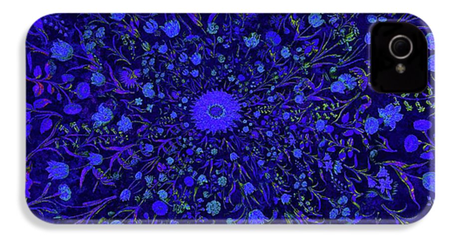 Blue Medieval Flowers  - Phone Case