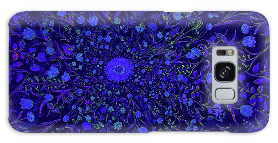 Blue Medieval Flowers  - Phone Case