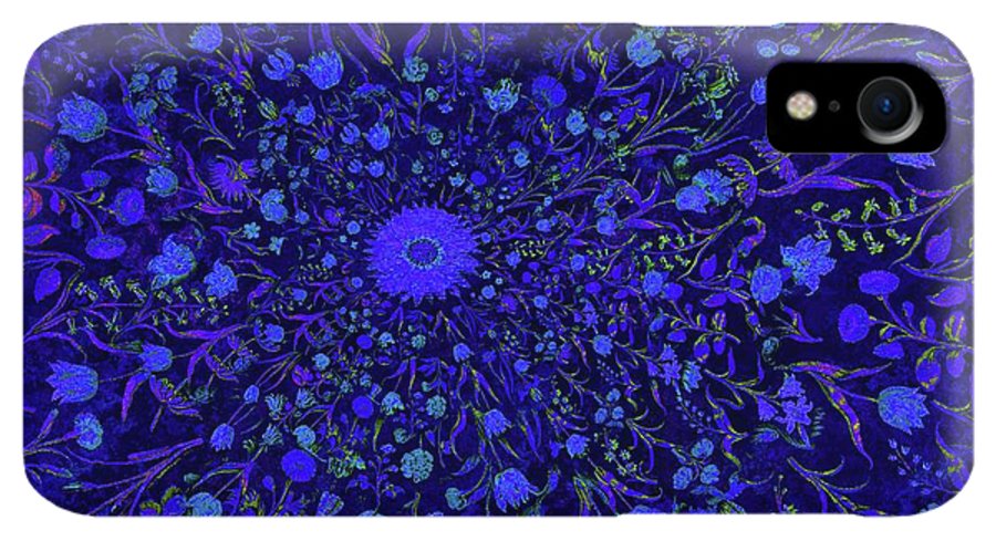 Blue Medieval Flowers  - Phone Case