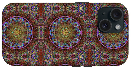 Blue Pink Windy Kaleidoscope - Phone Case