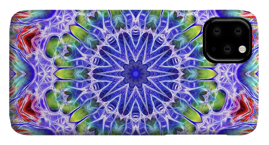 Blue Red Kaleidoscope - Phone Case