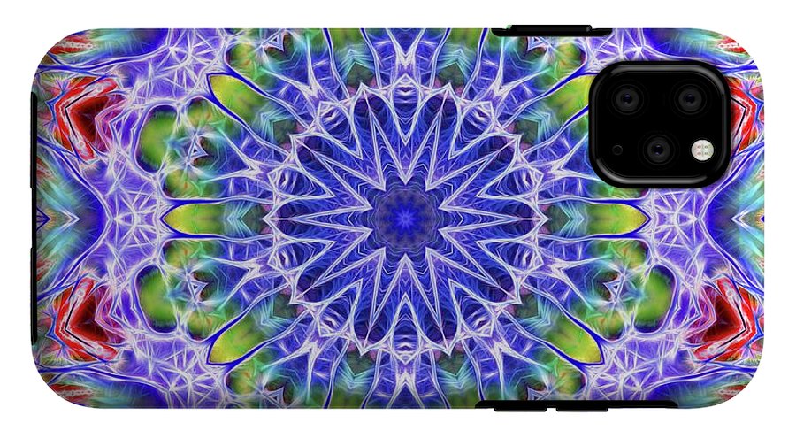 Blue Red Kaleidoscope - Phone Case