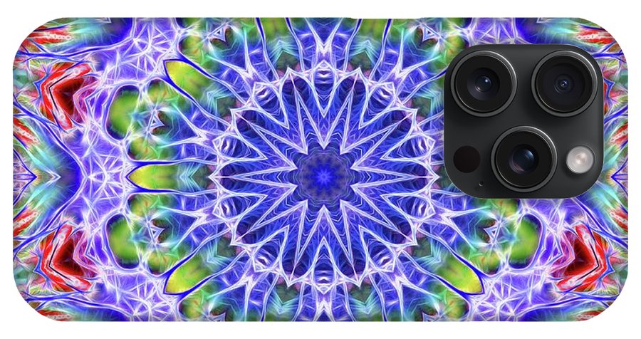 Blue Red Kaleidoscope - Phone Case