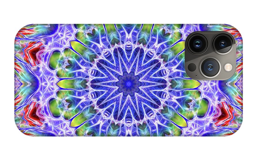 Blue Red Kaleidoscope - Phone Case