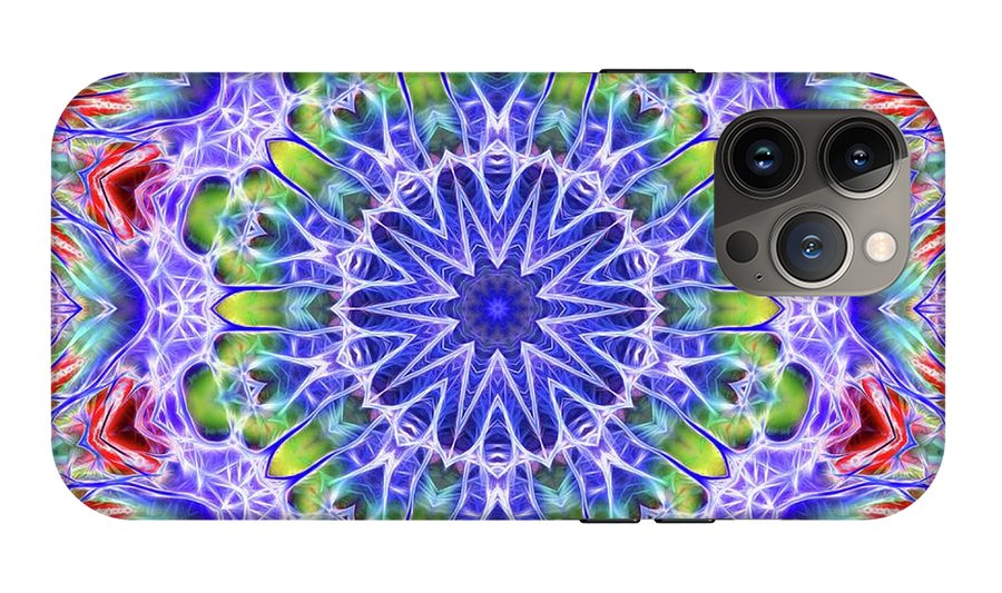 Blue Red Kaleidoscope - Phone Case