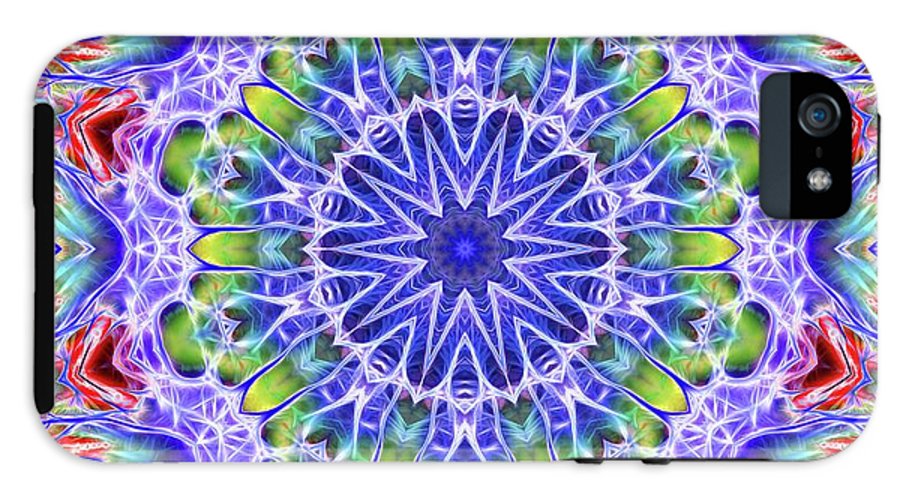 Blue Red Kaleidoscope - Phone Case