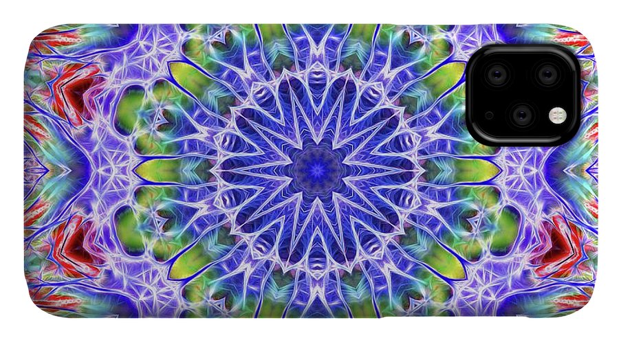 Blue Red Kaleidoscope - Phone Case