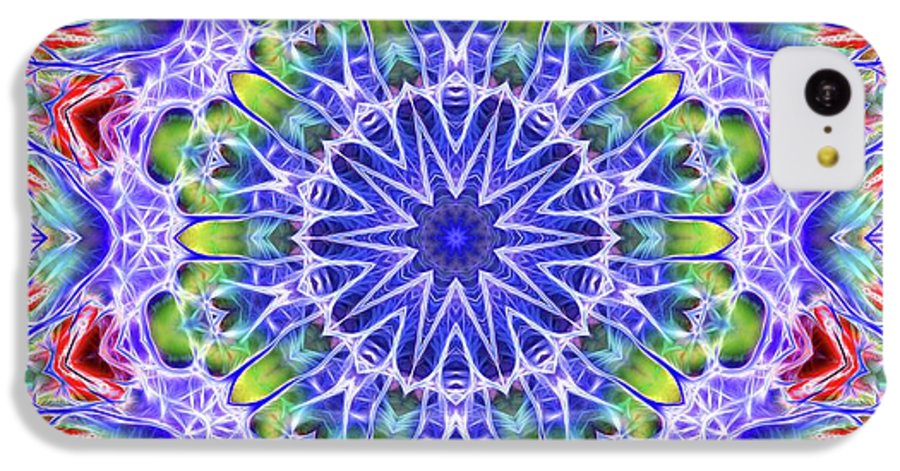 Blue Red Kaleidoscope - Phone Case