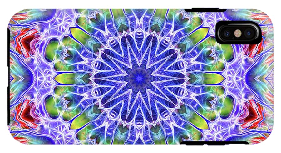 Blue Red Kaleidoscope - Phone Case