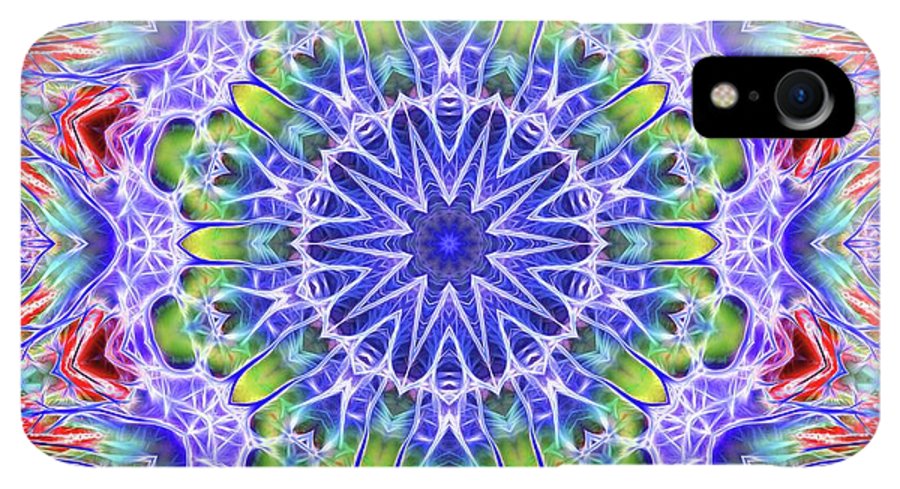 Blue Red Kaleidoscope - Phone Case
