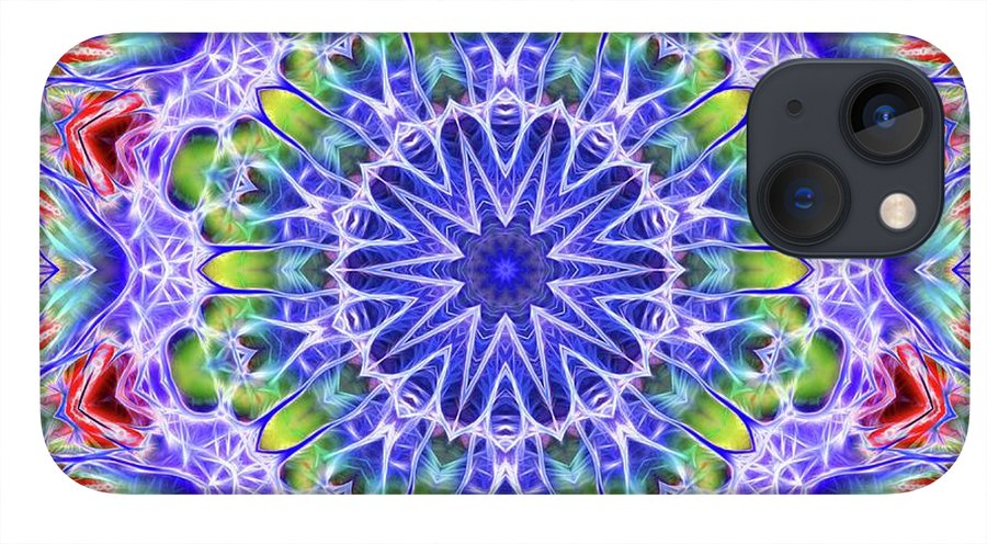Blue Red Kaleidoscope - Phone Case