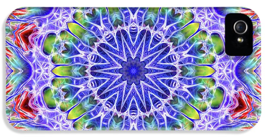 Blue Red Kaleidoscope - Phone Case