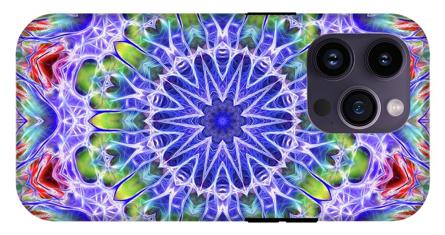 Blue Red Kaleidoscope - Phone Case