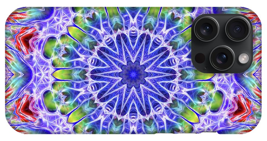 Blue Red Kaleidoscope - Phone Case