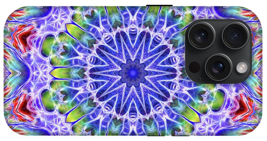 Blue Red Kaleidoscope - Phone Case