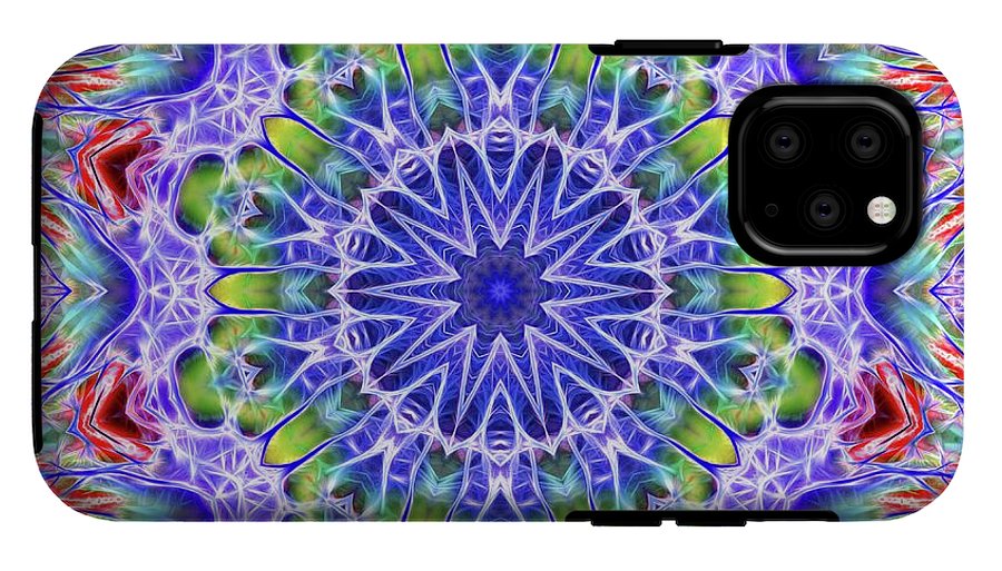 Blue Red Kaleidoscope - Phone Case