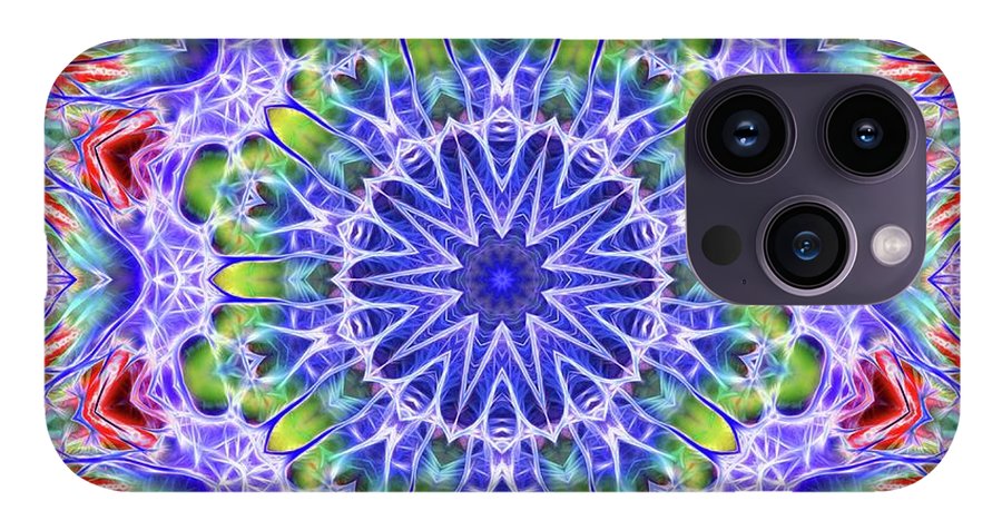 Blue Red Kaleidoscope - Phone Case