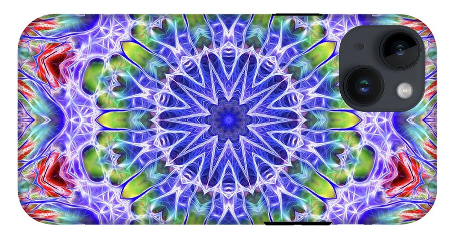 Blue Red Kaleidoscope - Phone Case