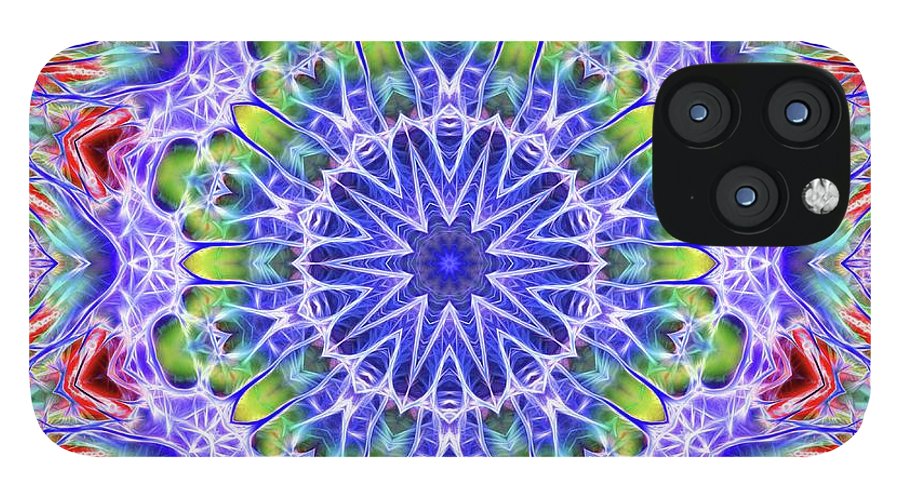 Blue Red Kaleidoscope - Phone Case