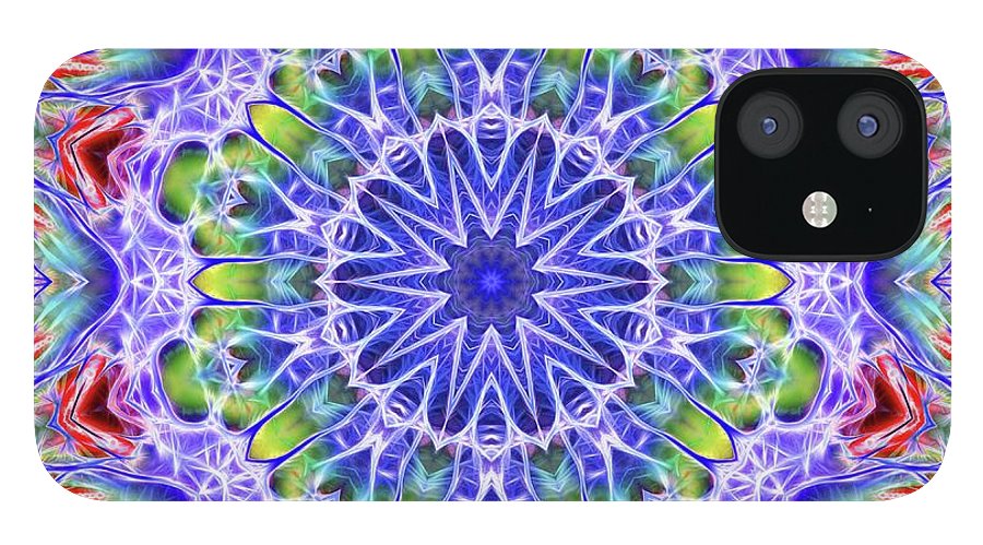 Blue Red Kaleidoscope - Phone Case