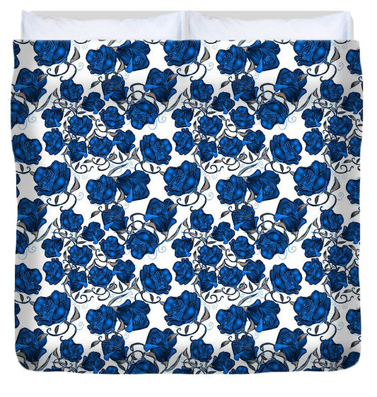 Blue Roses - Duvet Cover