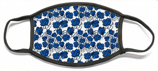 Blue Roses - Face Mask