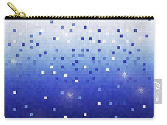 Blue Square Confetti - Carry-All Pouch